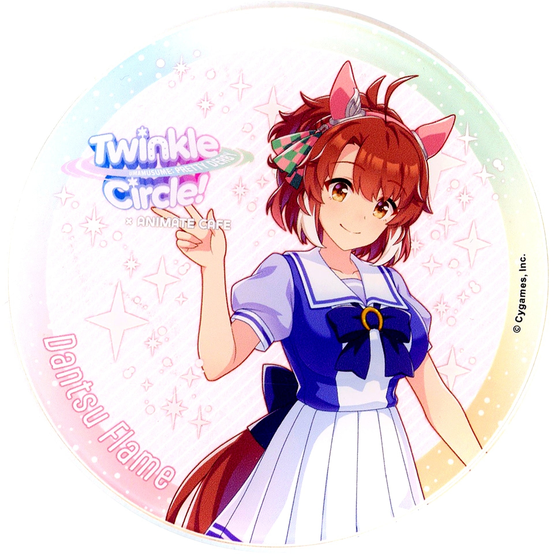 Dantsu Flame Uma Musume Pretty Derby Twinkle Circle animatecafe in Makuhari Messe Trading Acrylic Coaster Cafe Menu Paid Bonus [USED]