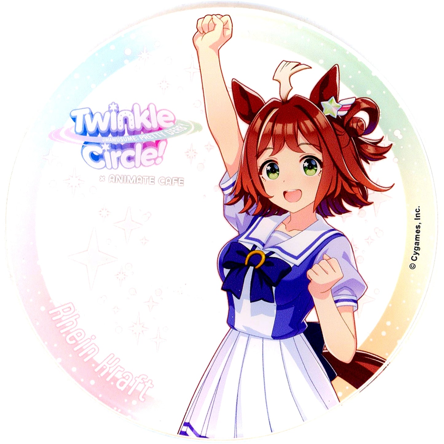 Rhein Kraft Uma Musume Pretty Derby Twinkle Circle animatecafe in Makuhari Messe Trading Acrylic Coaster Cafe Menu Paid Bonus [USED]