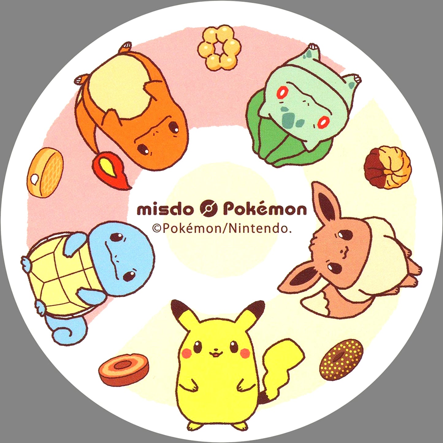 Group Coaster Pokemon x Mister Donut Target Product Purchase Bonus [USED]