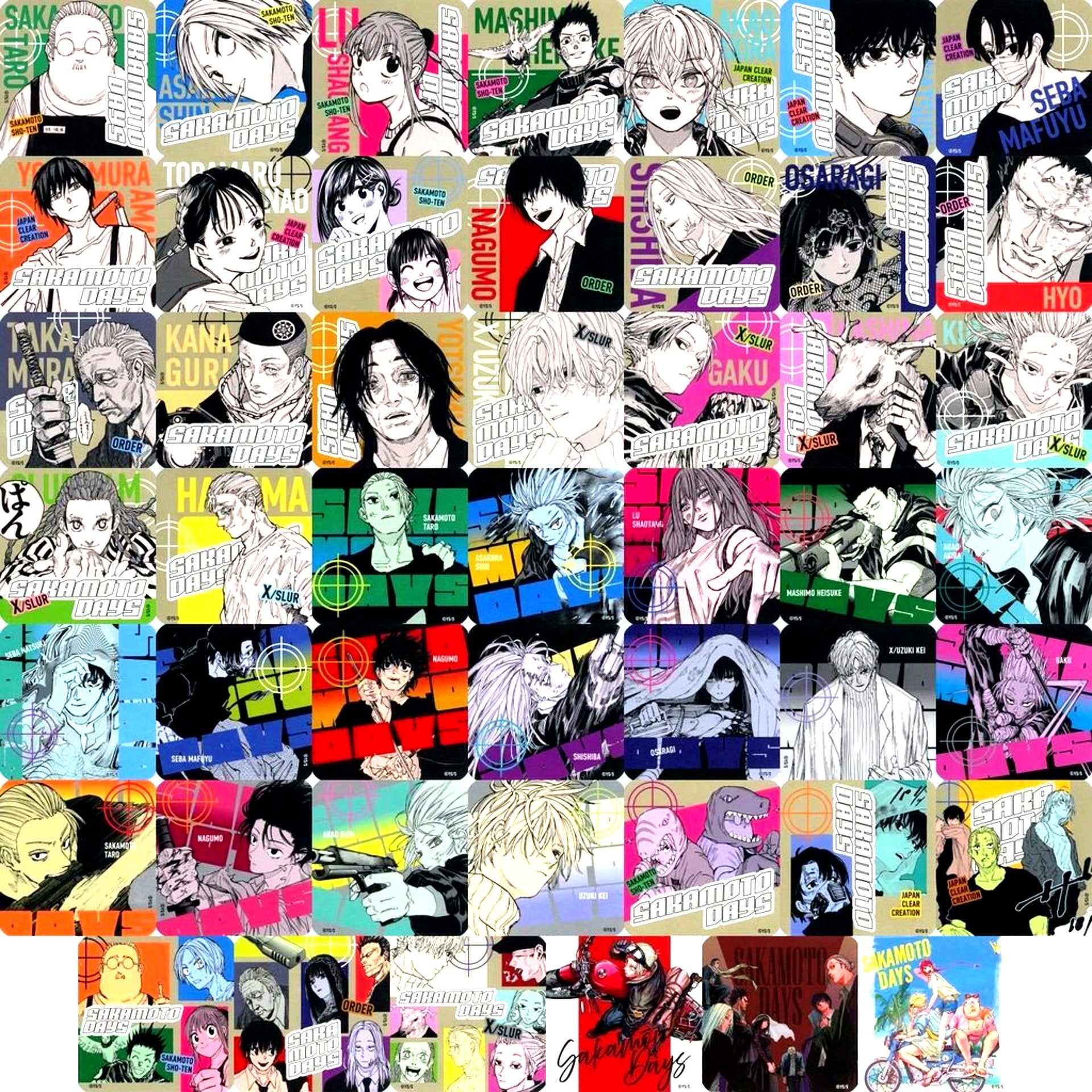 Set of 45 Box Purchase Bonus SAKAMOTO DAYS Art Coaster Vol. 1 [USED]