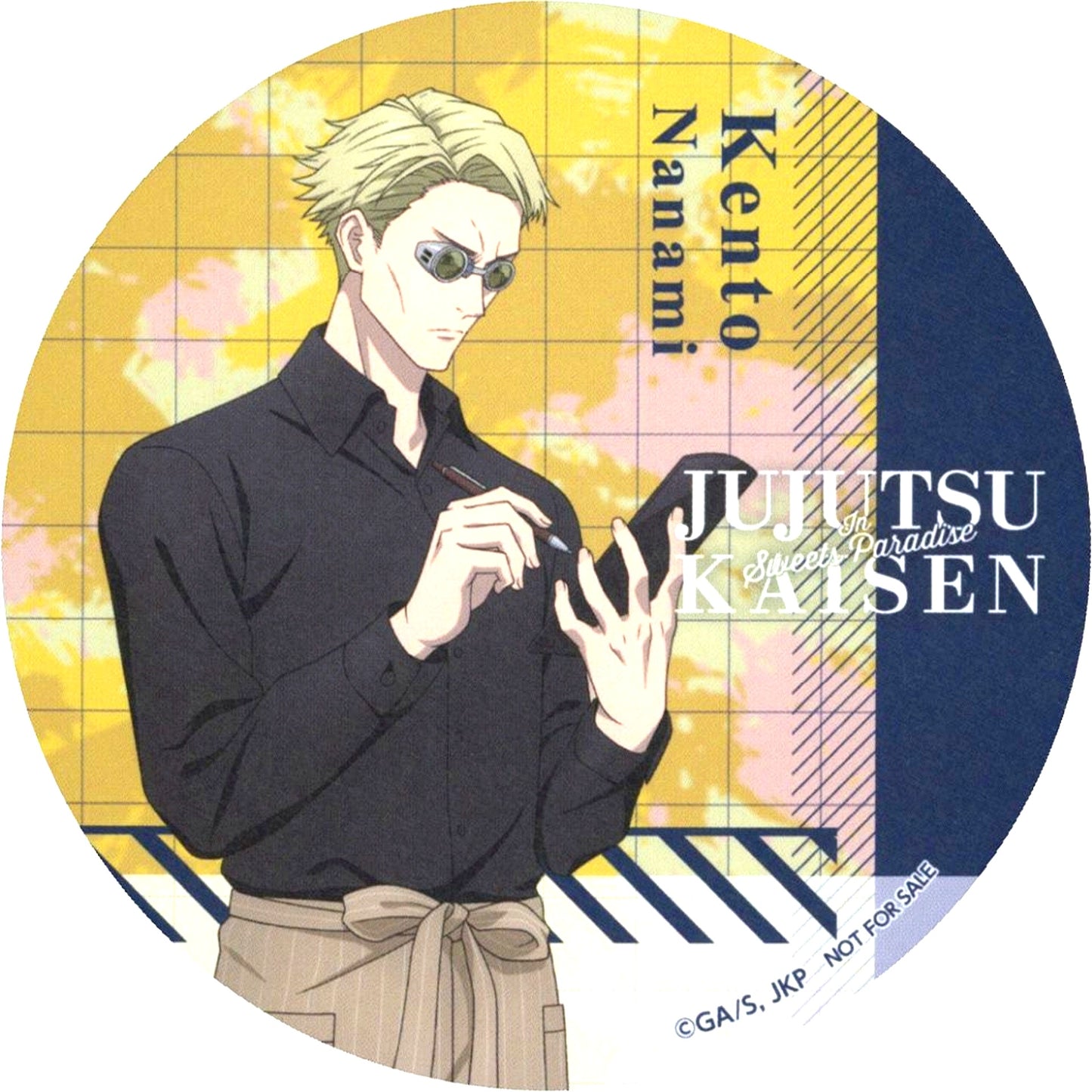Kento Nanami Original Coaster Full Body Group Jujutsu Kaisen in SWEETS PARADISE Part 2 Collab Menu Order Bonus [USED]