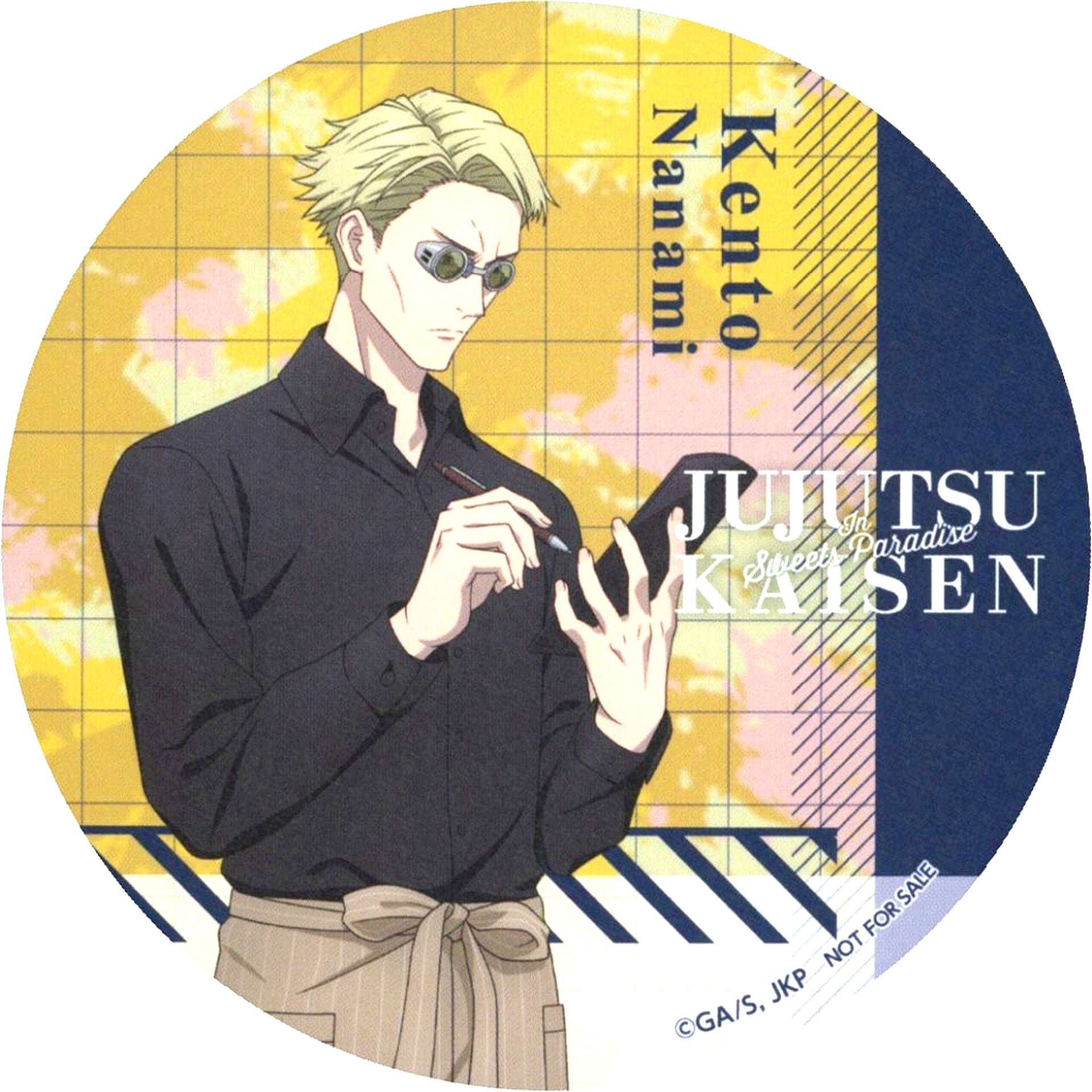 Kento Nanami Original Coaster Full Body Group Jujutsu Kaisen in SWEETS PARADISE Part 2 Collab Menu Order Bonus [USED]