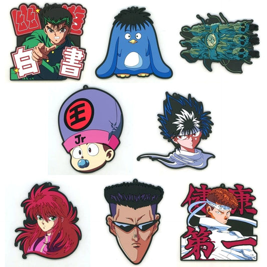 Yu Yu Hakusho Yusuke Urameshi & Others All 8 Types Set Ichiban Kuji Ankoku Bujutsukai-hen Rubber Coaster Prize F [USED]