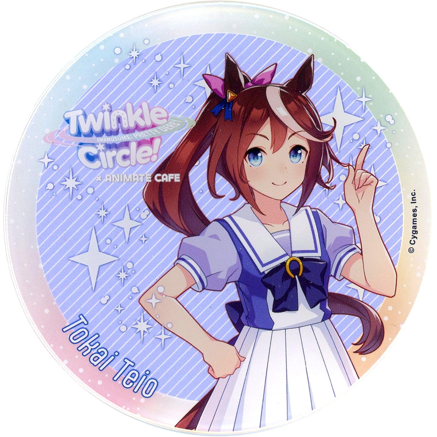 Tokai Teio Trading Acrylic Coaster Uma Musume Pretty Derby Twinkle Circle! animate cafe Branch Office in Marine Messe Fukuoka Drink Menu Paid Bonus [USED]