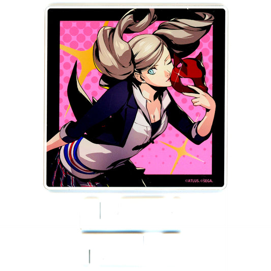 Ann Takamaki Persona 5 Royal & Persona 5 The Phantom X x Animax Cafe+ Trading Acrylic Coaster Stand [USED]