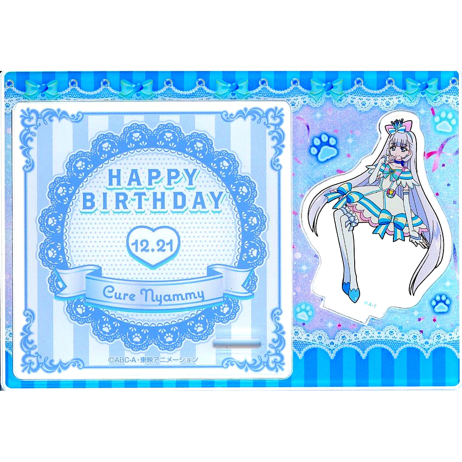 Cure Nyammy Birthday Acrylic Coaster Stand Wonderful PreCure! Birthday Fair Pretty Store Limited [USED]
