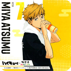 Atsumu Miya Group B Coaster Haikyu!! Gokurakuyu RAKU SPA Saiko ni High na Kyujitsu Vol.2 Collabo Menu Bonus [USED]