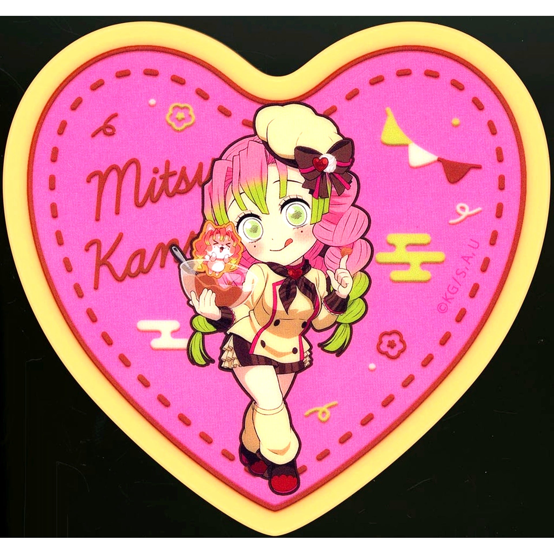 Mitsuri Kanroji Random Acrylic Coaster Demon Slayer x ufotable Cafe x Machi Asobi CAFE Valentine & White Day Event 2025 First Half [USED]