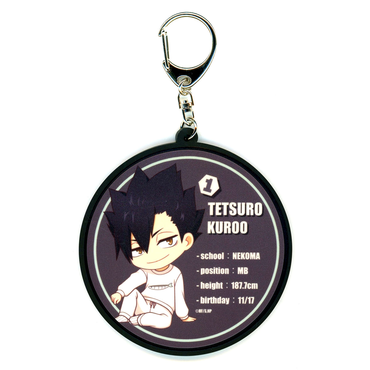 Tetsuro Kuroo Portable Rubber Coaster Haikyu!! meets Palude [USED]