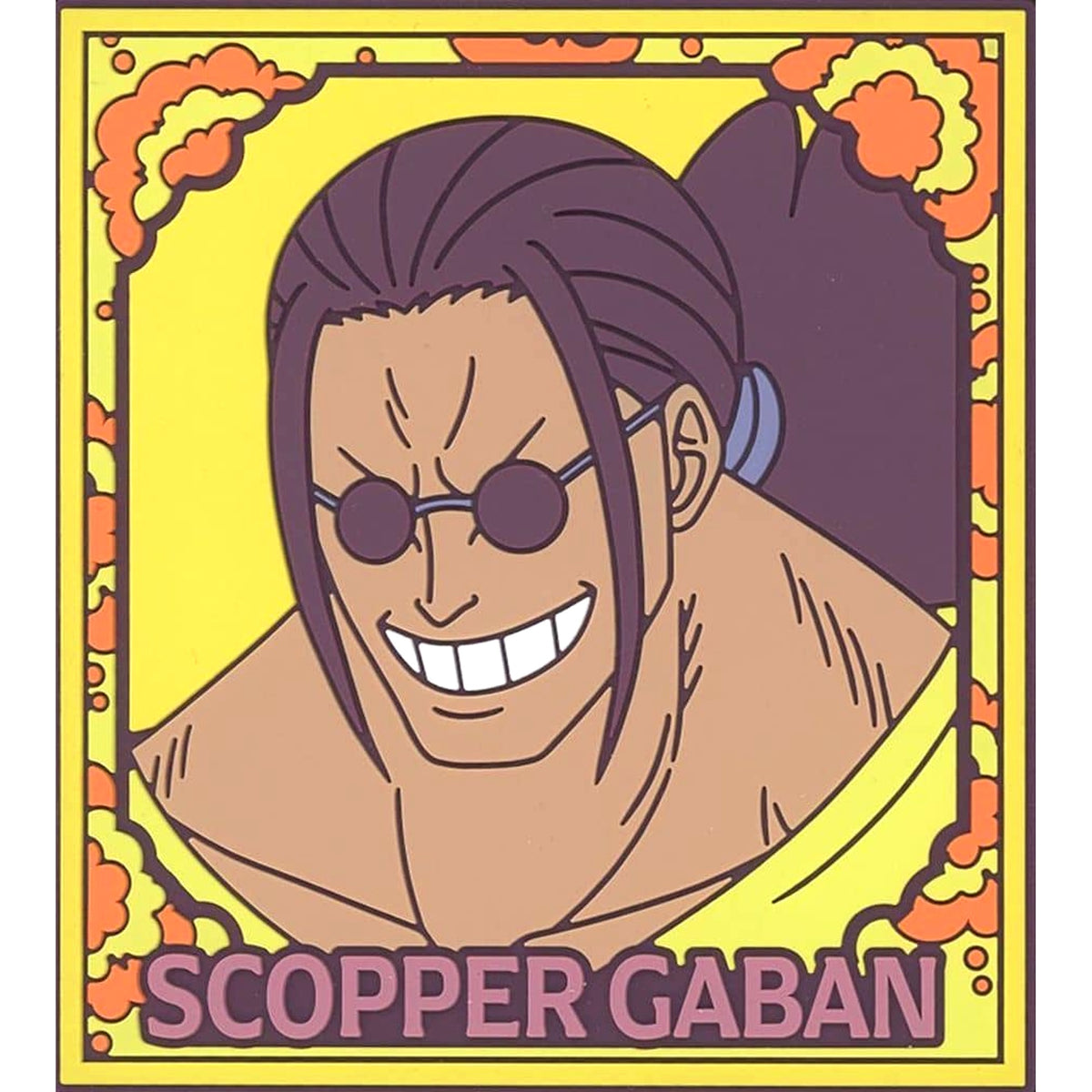 One Piece Scopper Gaban Ichiban Kuji Roger Pirates Legendary Pirate Rubber Coaster Rubber Assortment Prize J [USED]
