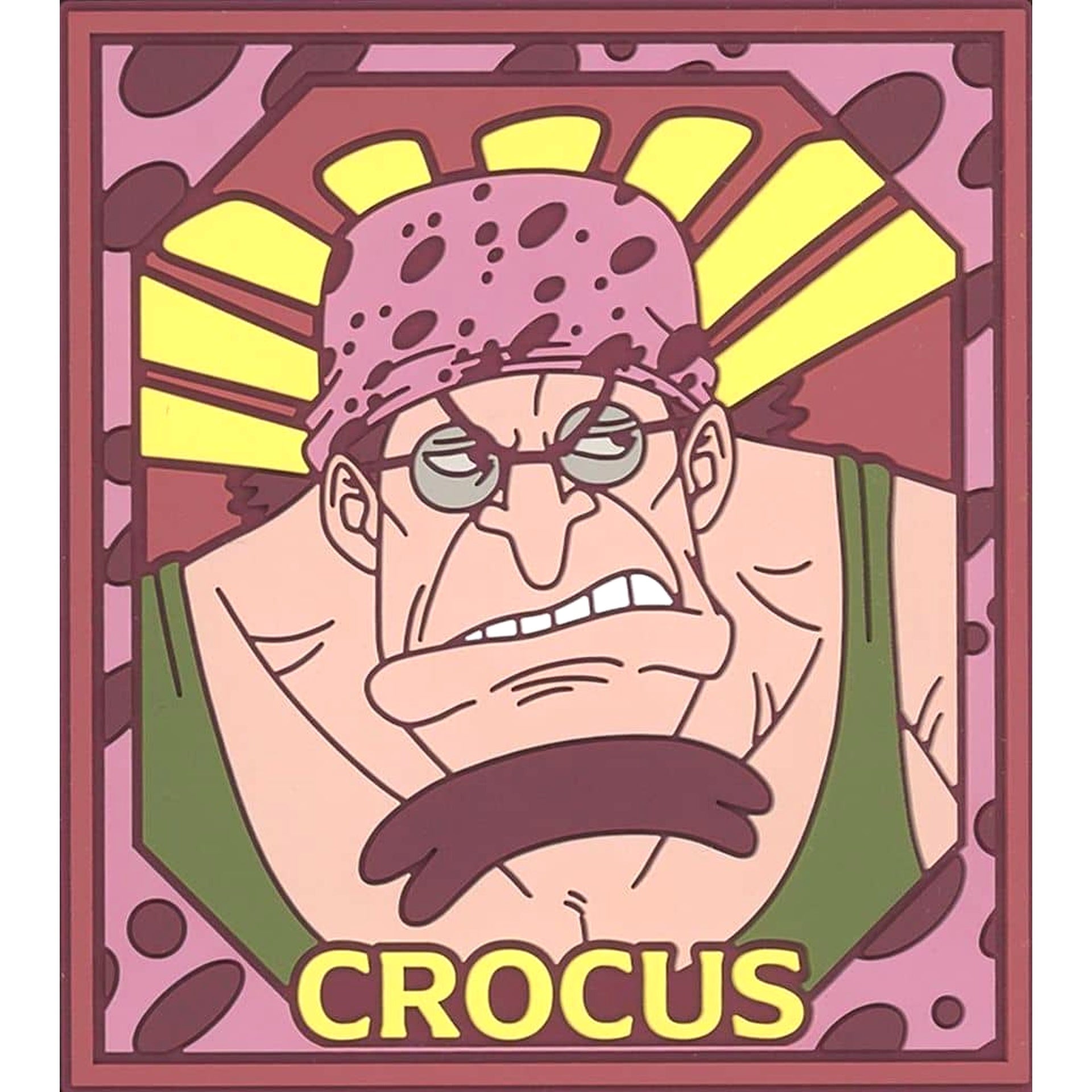 One Piece Crocus Ichiban Kuji Roger Pirates Legendary Pirate Rubber Coaster Rubber Assortment Prize J [USED]