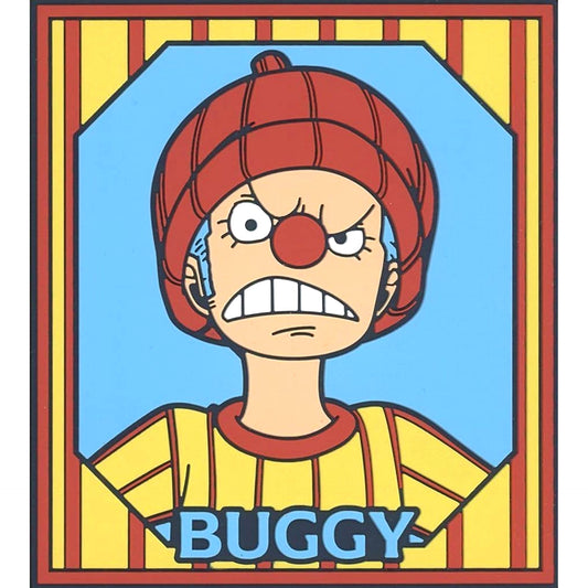 One Piece Buggy Pirate Apprentice Ichiban Kuji Roger Pirates Legendary Pirate Rubber Coaster Rubber Assortment Prize J [USED]