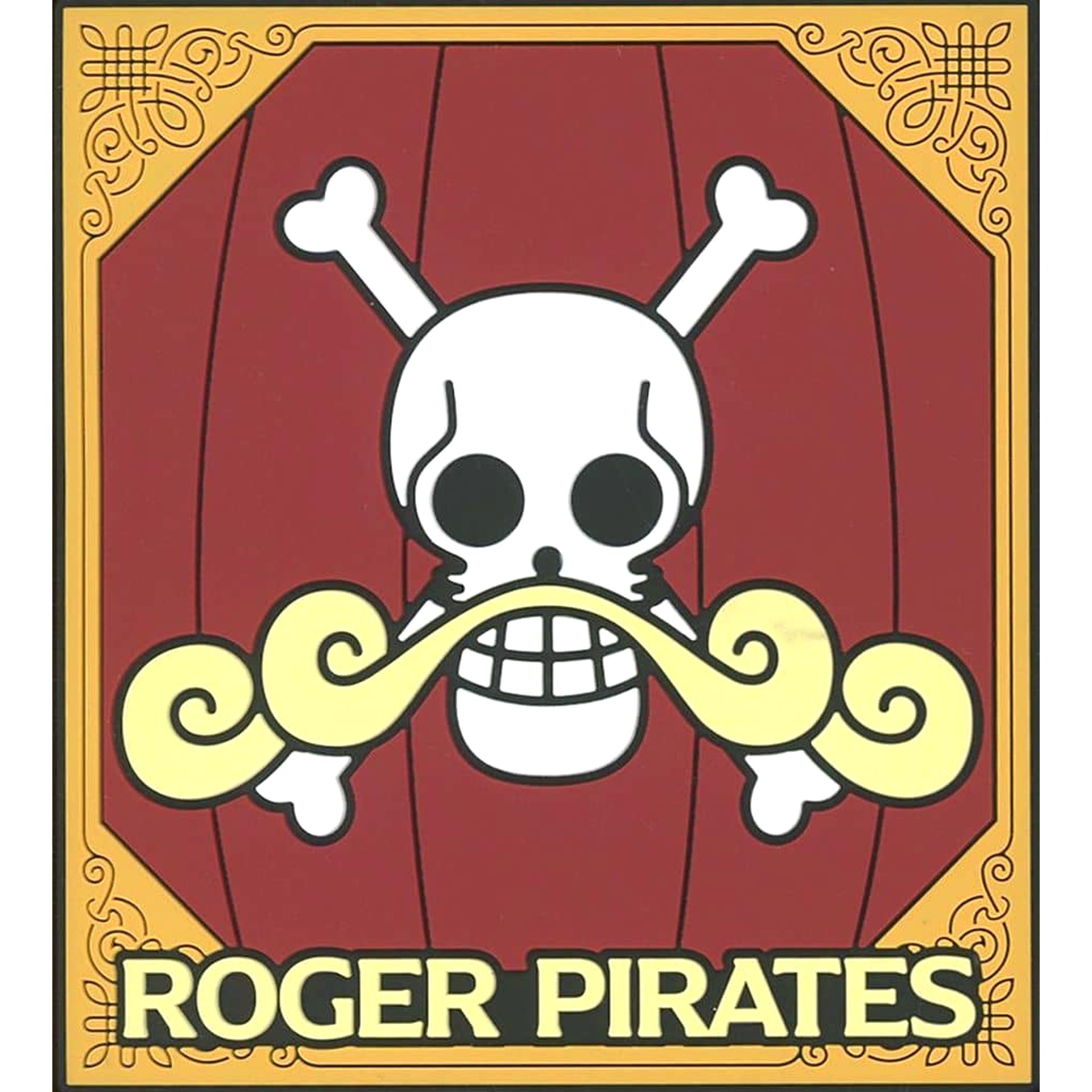 One Piece Roger Pirates Emblem Ichiban Kuji Roger Pirates Legendary Pirate Rubber Coaster Rubber Assortment Prize J [USED]