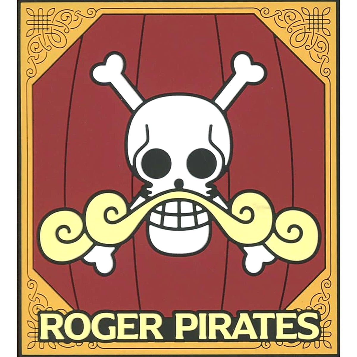 One Piece Roger Pirates Emblem Ichiban Kuji Roger Pirates Legendary Pirate Rubber Coaster Rubber Assortment Prize J [USED]