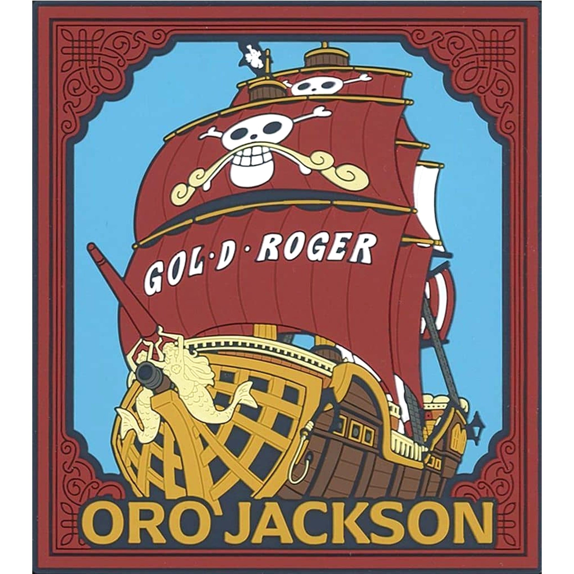 One Piece Oro Jackson Ichiban Kuji Roger Pirates Legendary Pirate Rubber Coaster Rubber Assortment Prize J [USED]