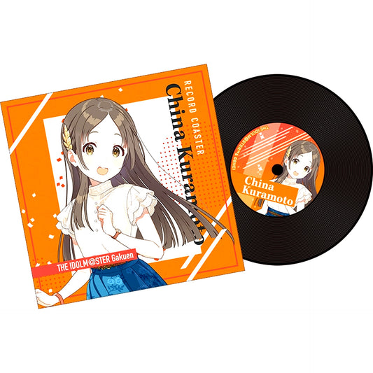 China Kuramoto Record Style Coaster Gakuen Idolmaster [USED]