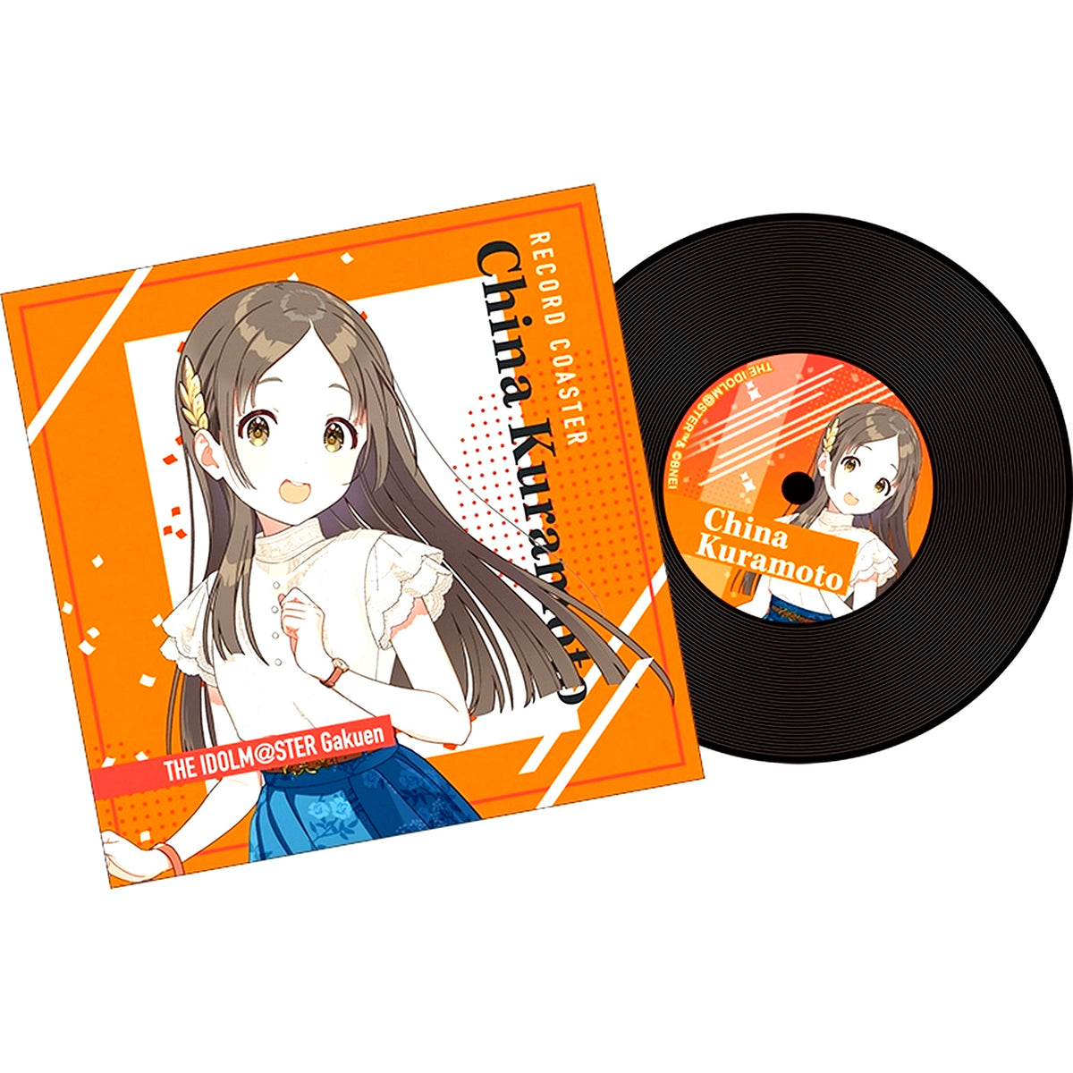 China Kuramoto Record Style Coaster Gakuen Idolmaster [USED]