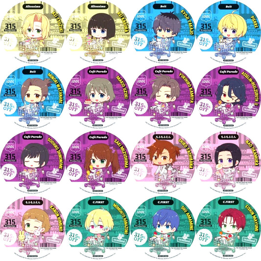 Set of 16 Group B THE IDOLMASTER SideM M Fes 2025 x animatecafe Menu Order Bonus Random Coaster [USED]