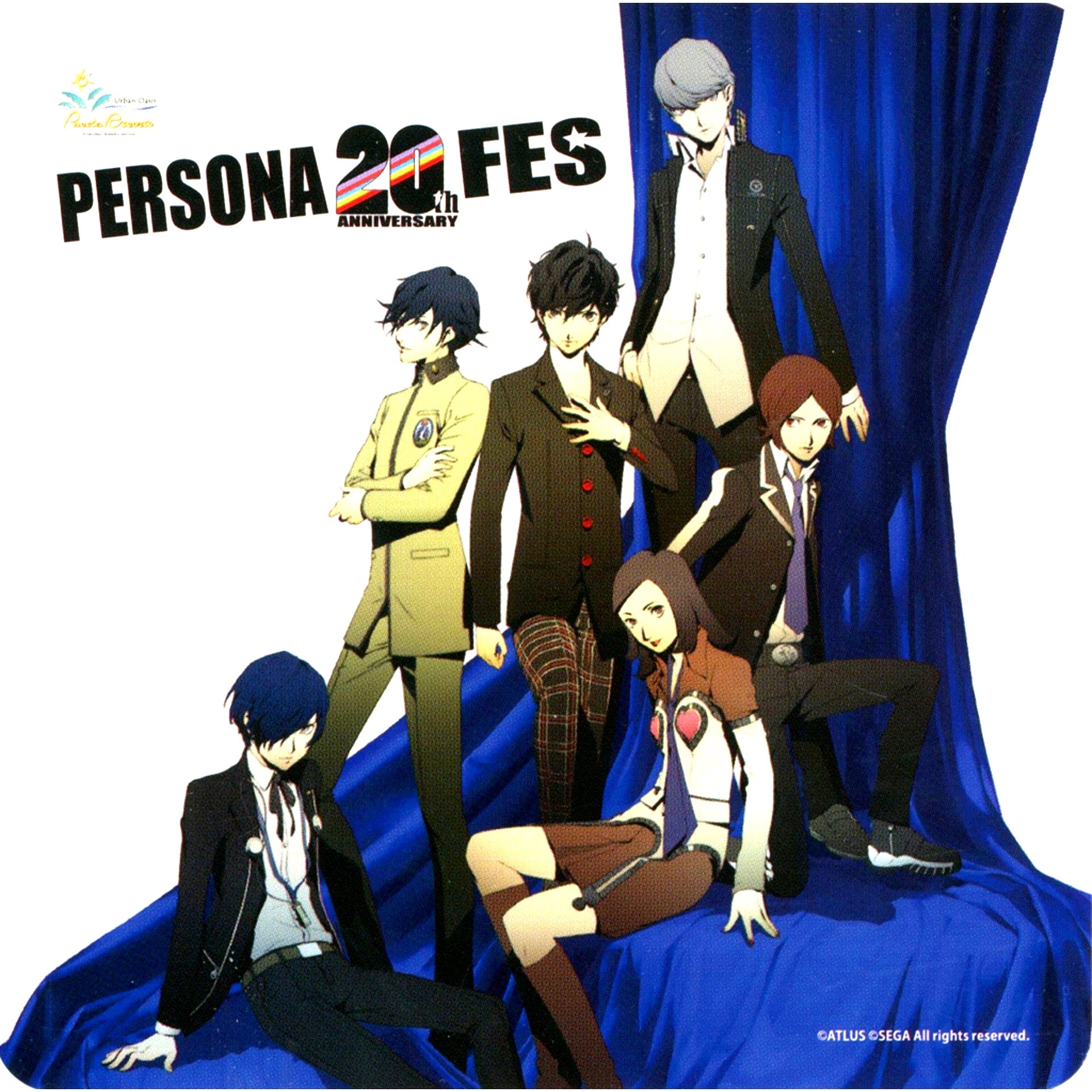 All Protagonists Original Coaster Persona 20th Fes x Pasela Collabo Cafe Menu Order Bonus [USED]