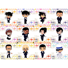 Set of 12 Original Coaster Detective Conan Cafe 2025 Drink Order Bonus 1st Half [USED]