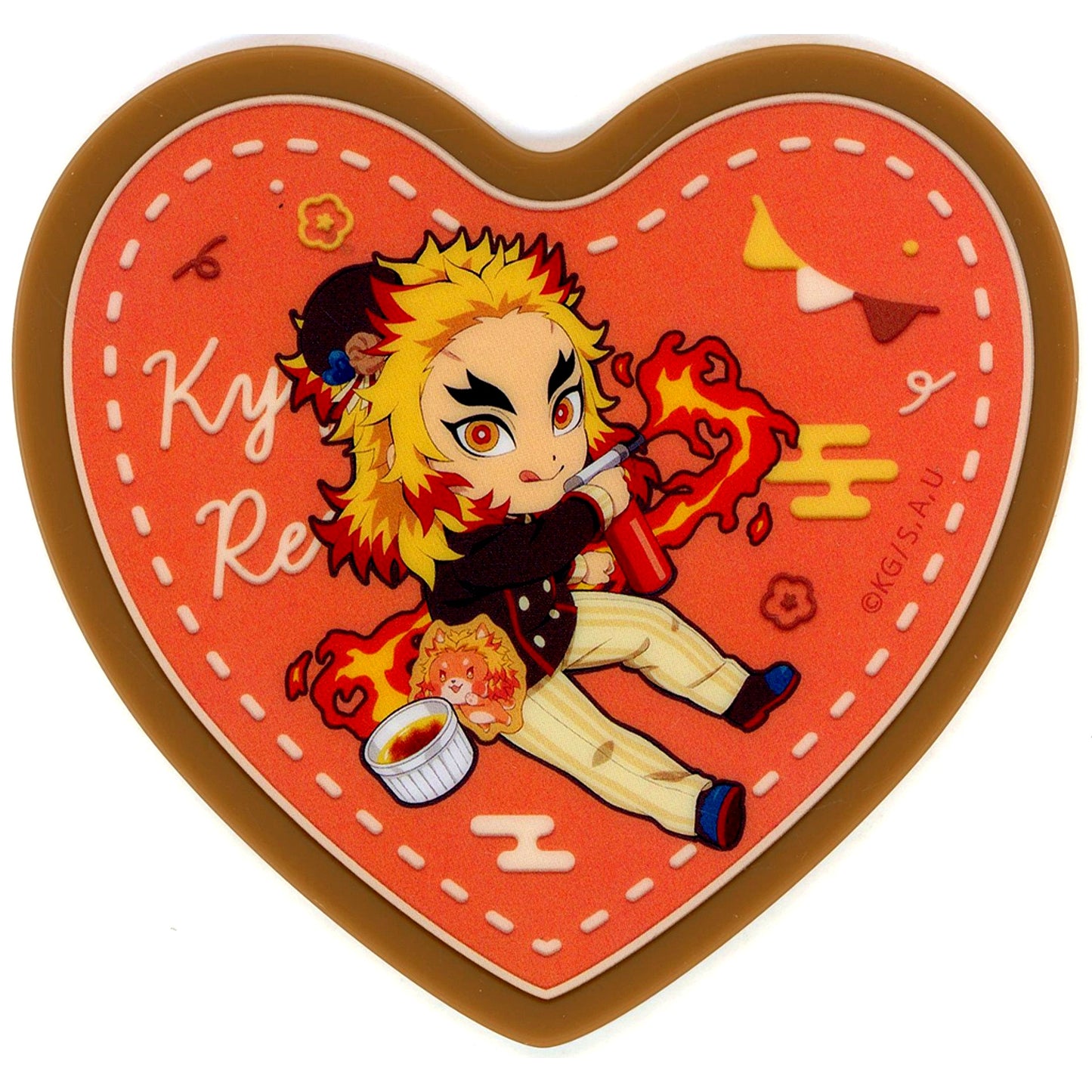 Kyojuro Rengoku Demon Slayer Random Acrylic Coaster ufotable Cafe Machi Asobi CAFE Valentine & White Day Event 2025 2nd Half [USED]