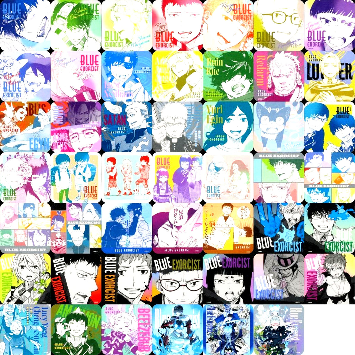 Set of 45 Box Purchase Bonus Blue Exorcist Exhibition Art Coaster Vol. 2 [USED]