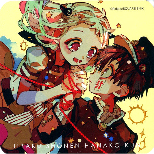 Hanako-kun & Nene Yashiro Toilet-Bound Hanako-kun Cafe Bakeneko Inn Hanako-tei Second Half Menu Order Bonus Original Coaster [USED]