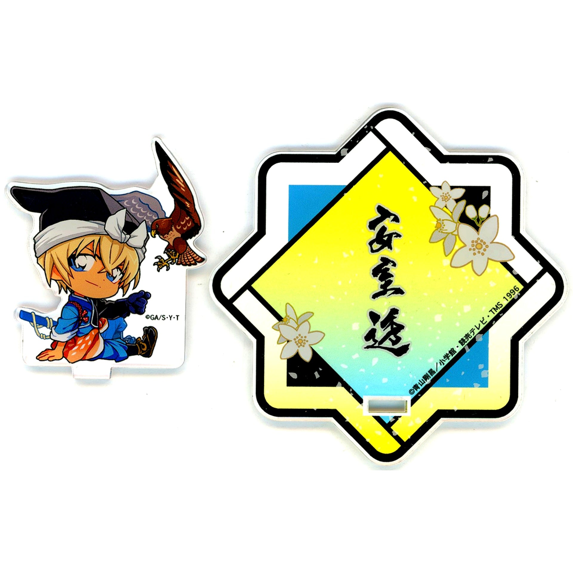 Toru Amuro Acrylic Stand Coaster Sengoku Pattern Detective Conan Osaka Castle Honjin Special Shop 2025 Food Corner Limited Souvenir Goods [USED]