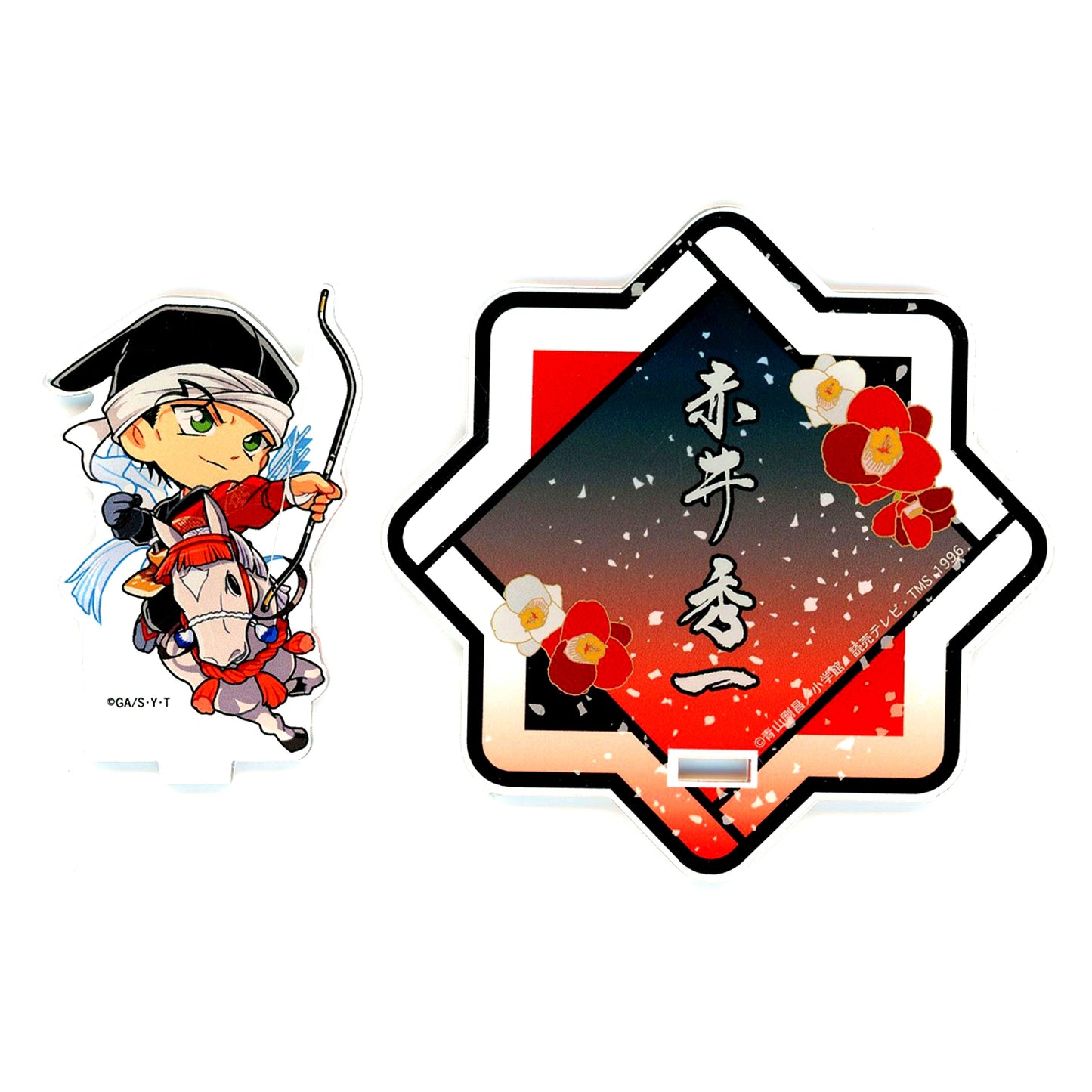 Shuichi Akai Acrylic Stand Coaster Sengoku Pattern Detective Conan Osaka Castle Honjin Special Shop 2025 Food Corner Limited Souvenir Goods [USED]