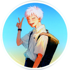 Hikaru Blue The Summer Hikaru Died Acrylic Coaster Gratte animatecafe Drink Order Paid Bonus [USED]