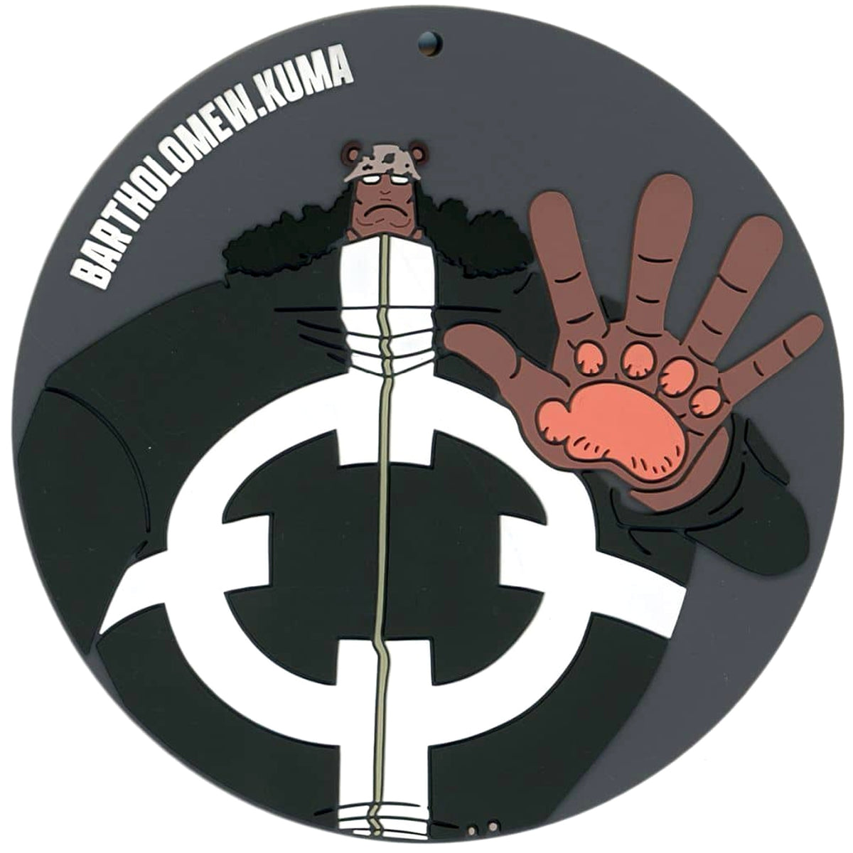 One Piece Bartholomew Kuma Ichiban Kuji Beyond the Trial Rubber Assortment Coaster Prize H [USED]