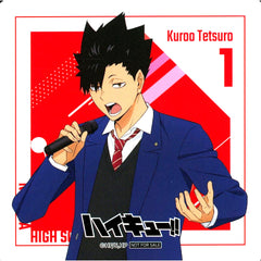 Tetsuro Kuroo Uniform Coaster Haikyu!! x Karaoke Manekineko 2025 Collab Drink Bonus [USED]