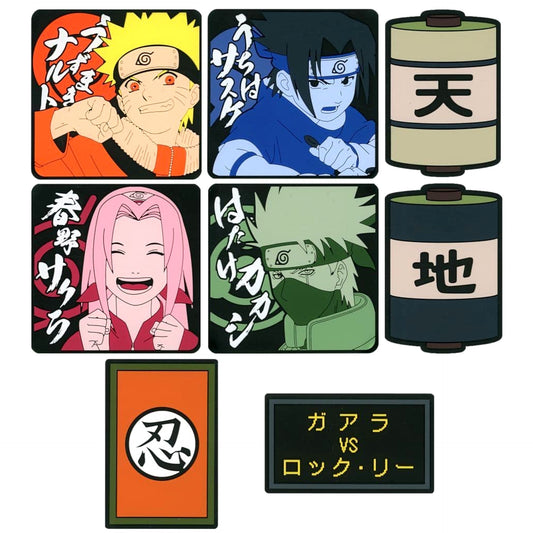 Naruto Gaara & Others All 8 Types Set Ichiban Kuji Chunin Exam Arc Rubber Coaster Prize J [USED]