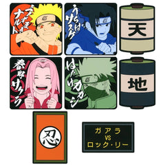 Naruto Gaara & Others All 8 Types Set Ichiban Kuji Chunin Exam Arc Rubber Coaster Prize J [USED]