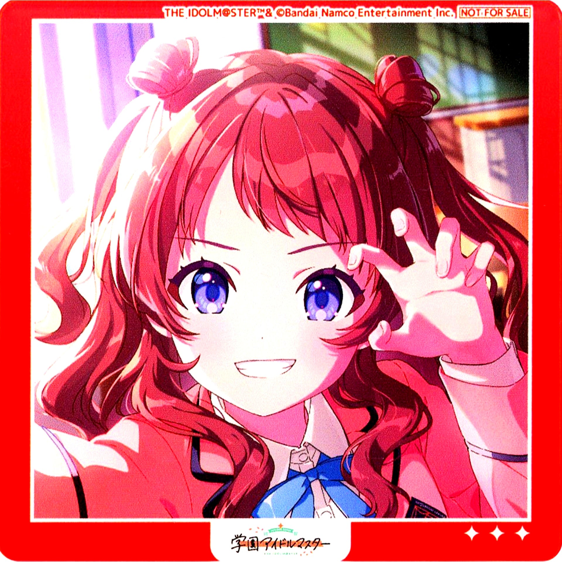 Saki Hanami CD Gakuen Idolmaster 1st Single Fighting My Way Sofmap Animega Purchase Bonus Acrylic Coaster [USED]