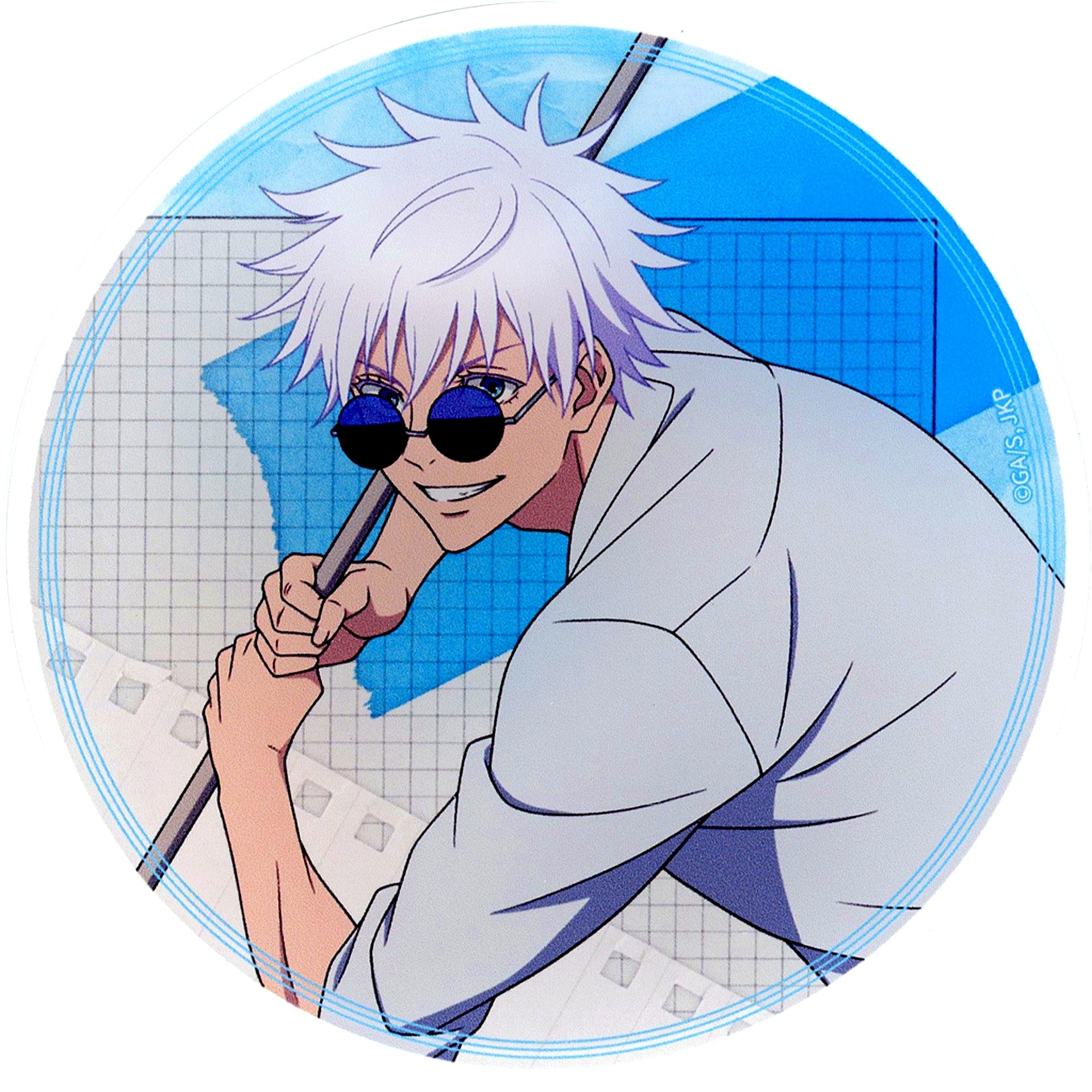 Satoru Gojo Trading Acrylic Coaster Jujutsu Kaisen Hidden Inventory Premature Death Compilation Movie Release Commemoration Fair Gratte animatecafe Menu Paid Bonus [USED]