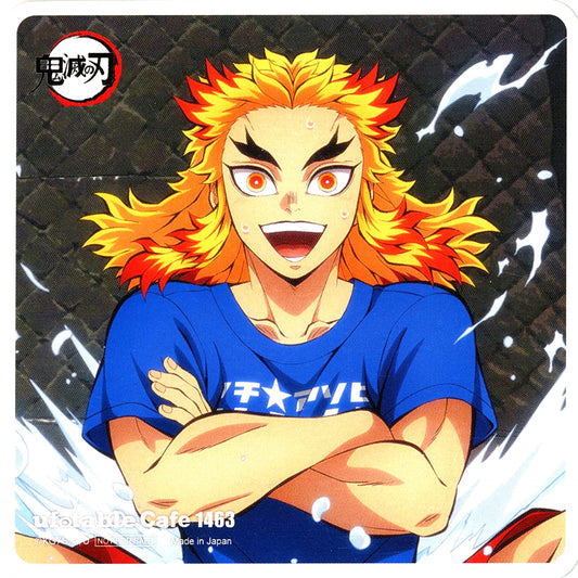 Kyojuro Rengoku Demon Slayer Coaster Machi Asobi Vol.28 Sauna Illustration Drink Order Bonus [USED]