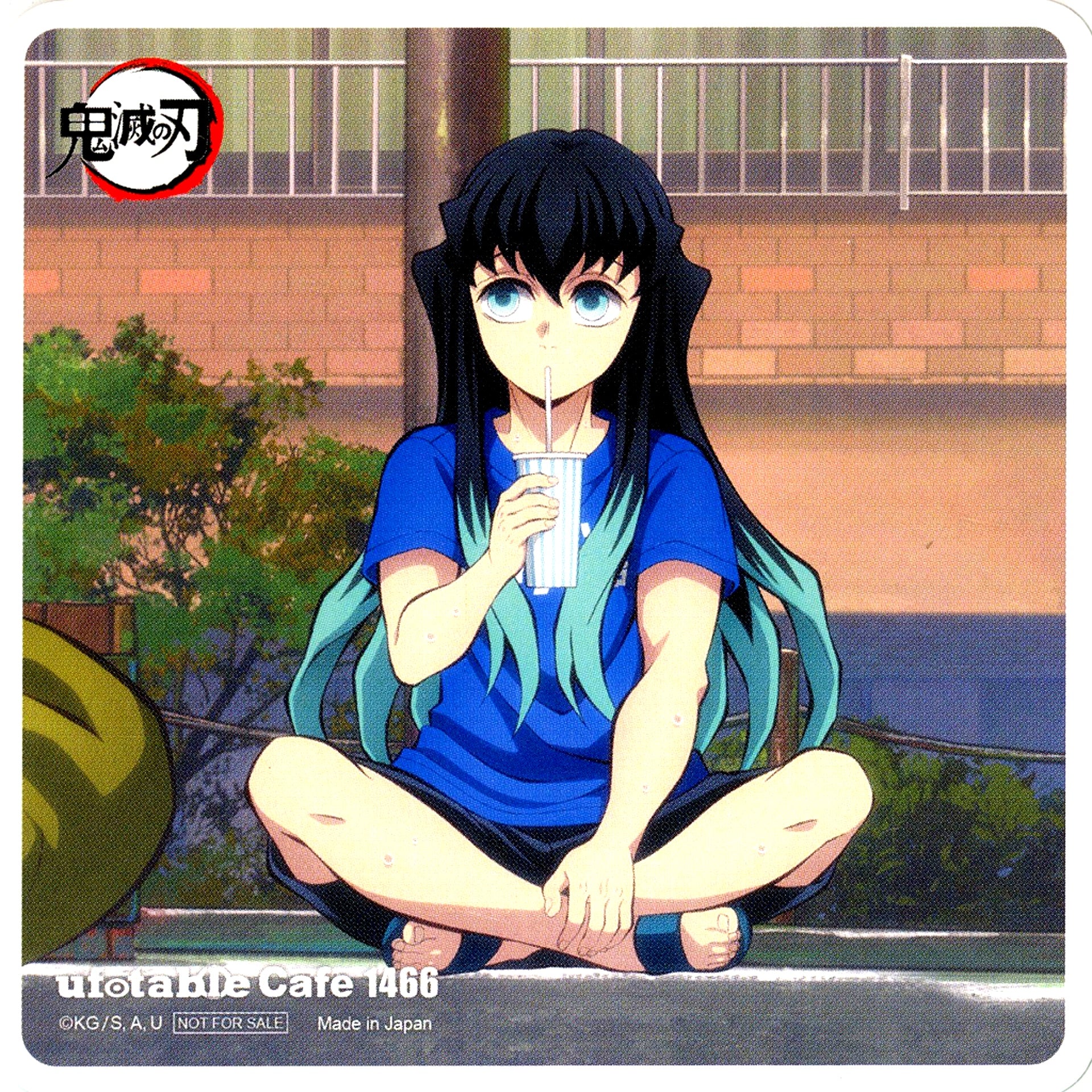 Muichiro Tokito Demon Slayer Coaster Machi Asobi Vol.28 Sauna Illustration Drink Order Bonus [USED]