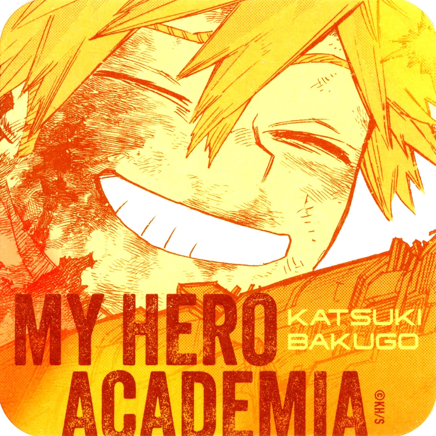 Katsuki Bakugo Battle Damaged Kohei Horikoshi My Hero Academia Exhibition Art Coaster R [USED]