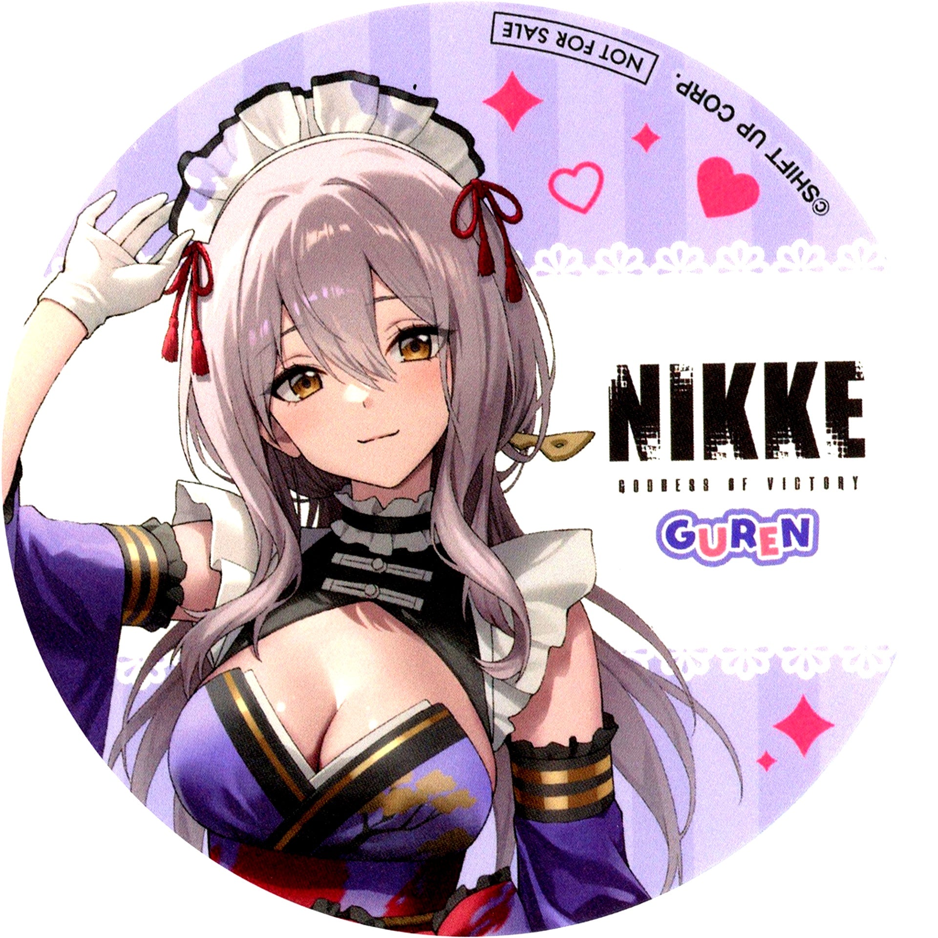 Scarlet Normal Proportions Paper Coaster Goddess of Victory: Nikke x and GALLERY Collaboration Cafe Collab Menu Order Bonus [USED]