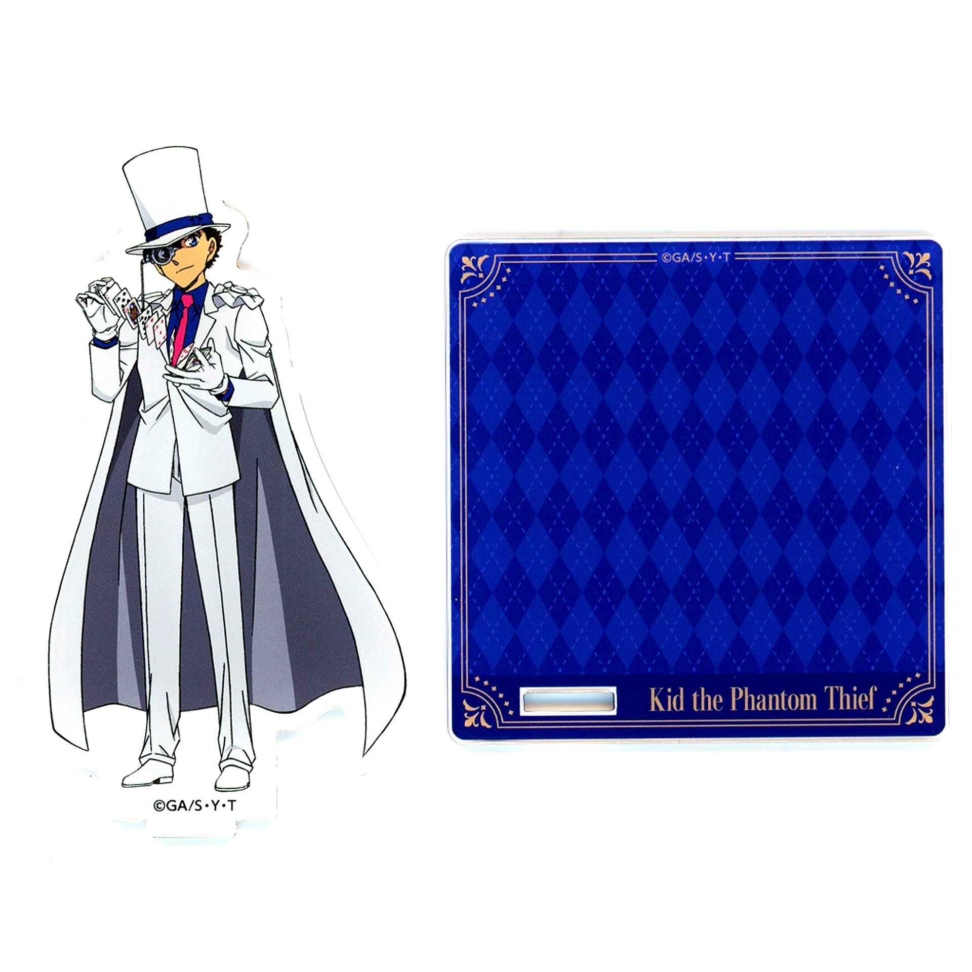 Kaito Kid A-4 Prize Acrylic Stand Coaster Detective Conan Online Kujira 2025 [USED]