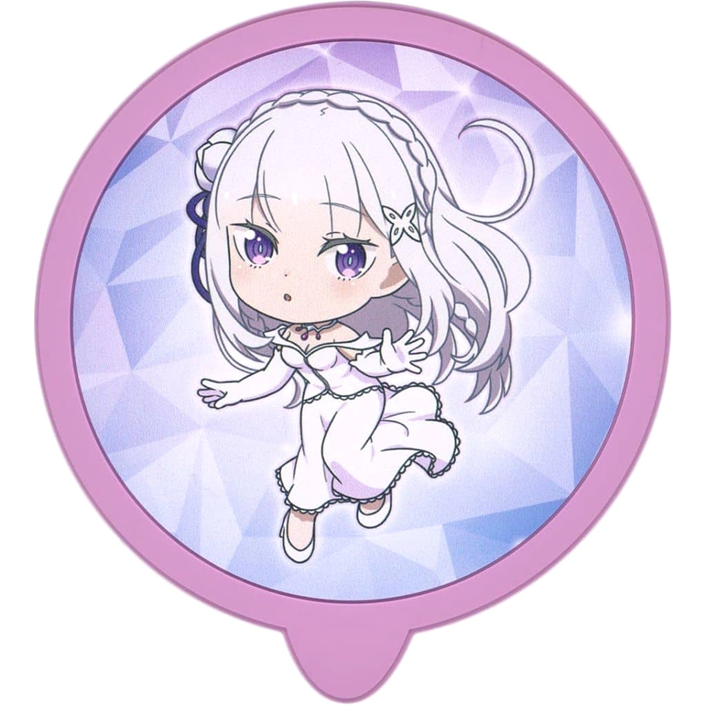 Re:ZERO -Starting Life in Another World- Emilia Ichiban Kuji I Will Remember This Day Cup Noodle Weight Coaster Prize H [USED]