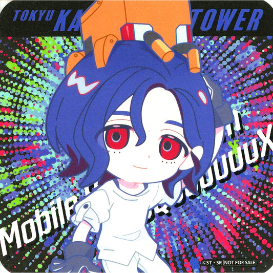 Shuji Ito Mini Character Paper Coaster Mobile Suit Gundam GQuuuuuuX x Tokyu Kabukicho Tower Climax Collaboration Food Order Bonus [USED]