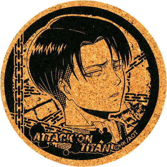 Single Item Levi Ackerman Attack on Titan Cork Coaster [USED]
