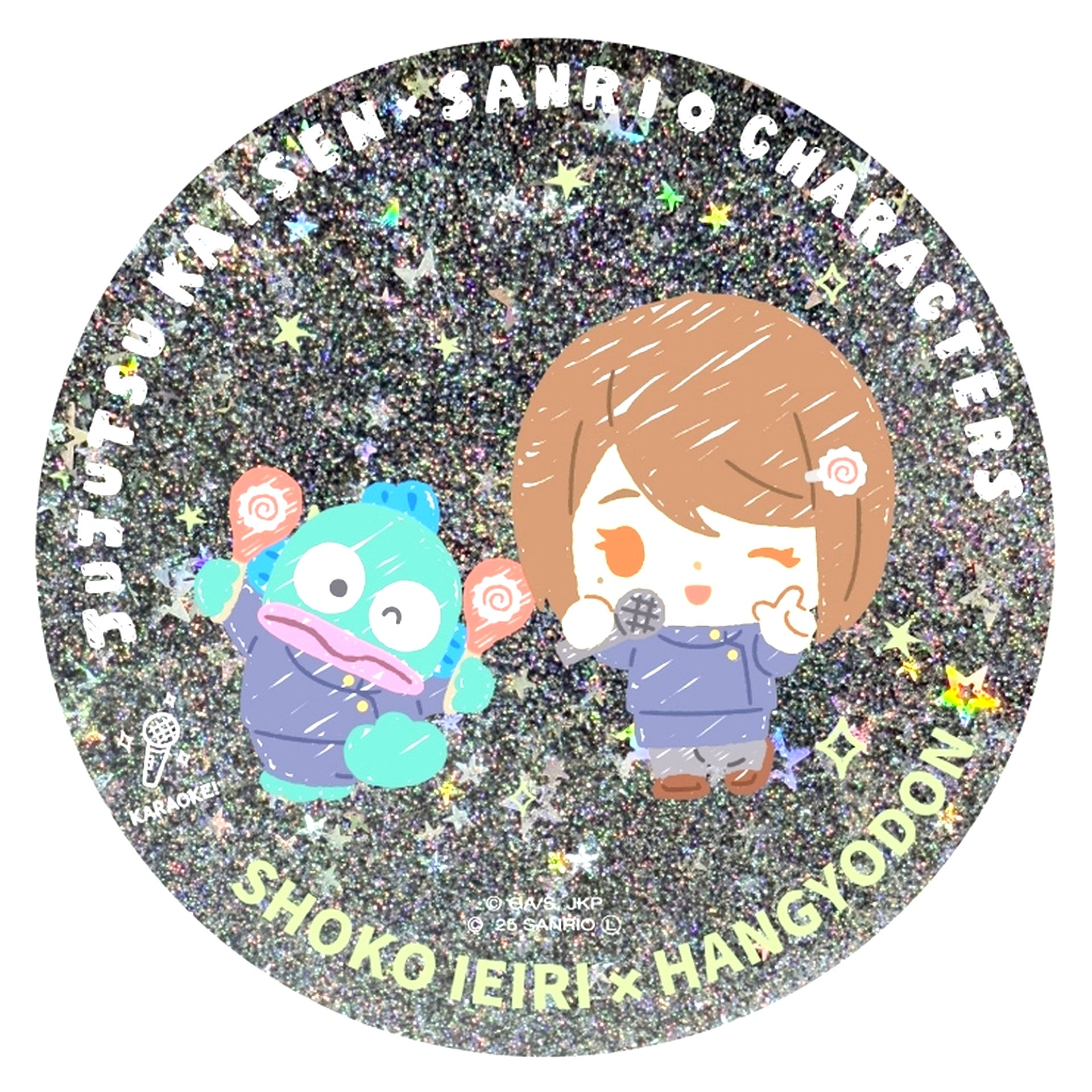 Shoko Ieiri 03. x Hangyodon Glitter Coaster Jujutsu Kaisen Hidden Inventory Premature Death x Sanrio Characters [USED]