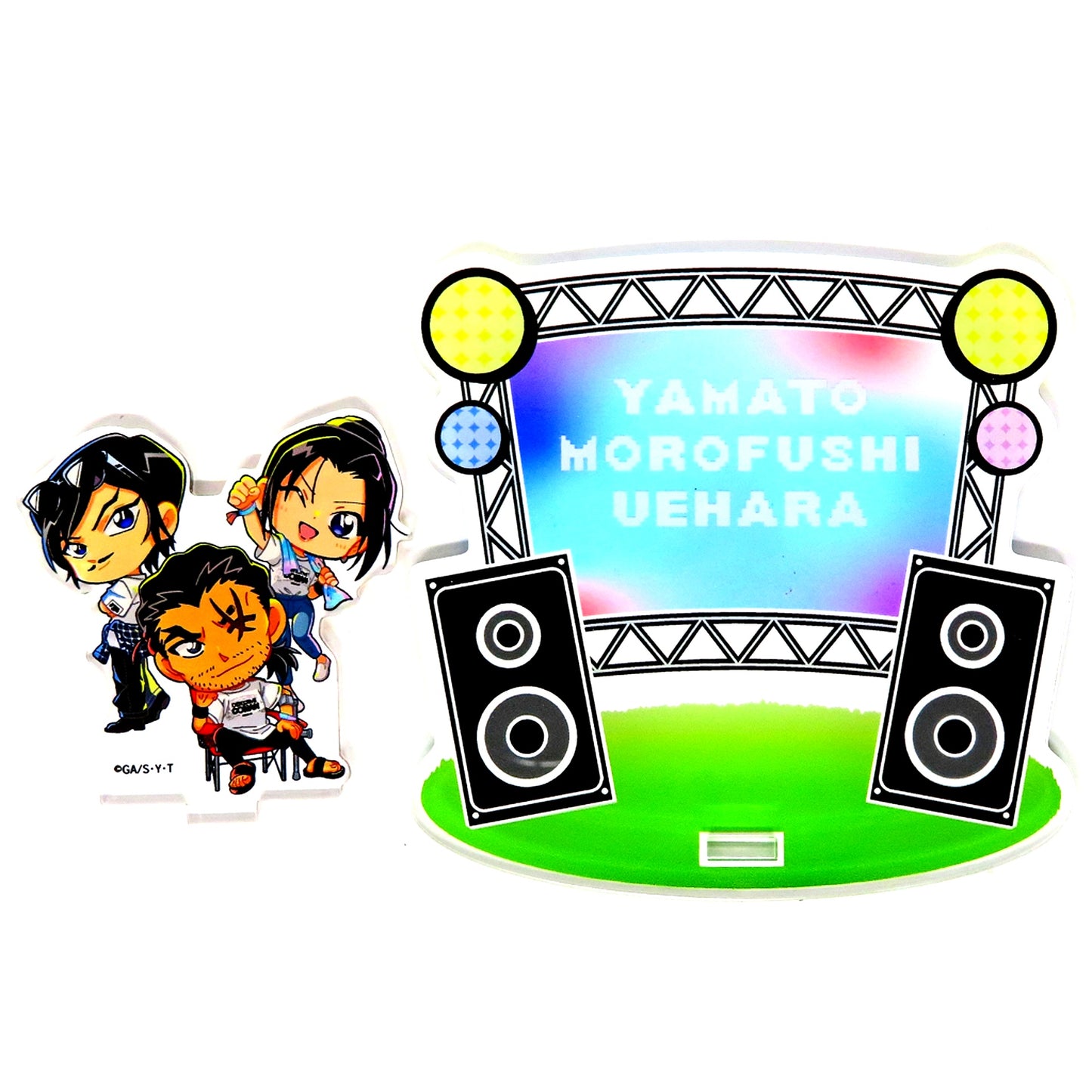 Group Nagano Prefectural Police Acrylic Stand Coaster Summer Fes Detective Conan Osaka Castle Honjin Special Shop 2025 Food Corner Limited Souvenir Goods [USED]