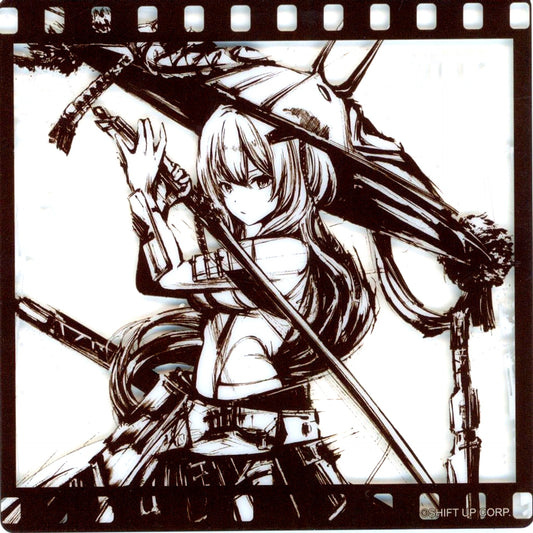 Scarlet Ink Painting Acrylic Coaster Goddess of Victory: Nikke x Ink Painting SHOP in TSUTAYA [USED]