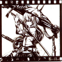 Scarlet Ink Painting Acrylic Coaster Goddess of Victory: Nikke x Ink Painting SHOP in TSUTAYA [USED]