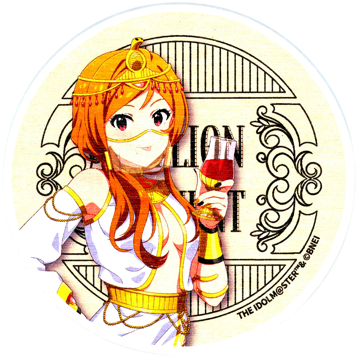 Rio Momose MILLION ANCIENT Ver. World Wide Meal THE IDOLMASTER MILLION LIVE x STELLAMAP CAFE Diatomaceous Earth Coaster [USED]