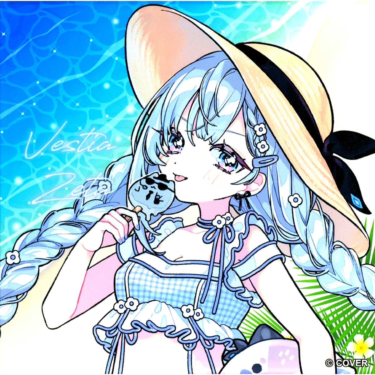 Vestia Zeta C Virtual YouTuber hololive Holo Natsu Paradise POP UP SHOP Acrylic Coaster [USED]